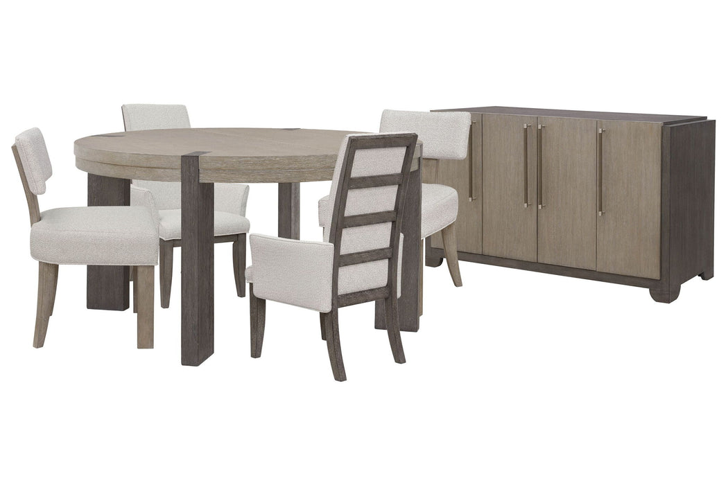 Anderson Park - Round Dining Table Set With Kilsmos Chairs
