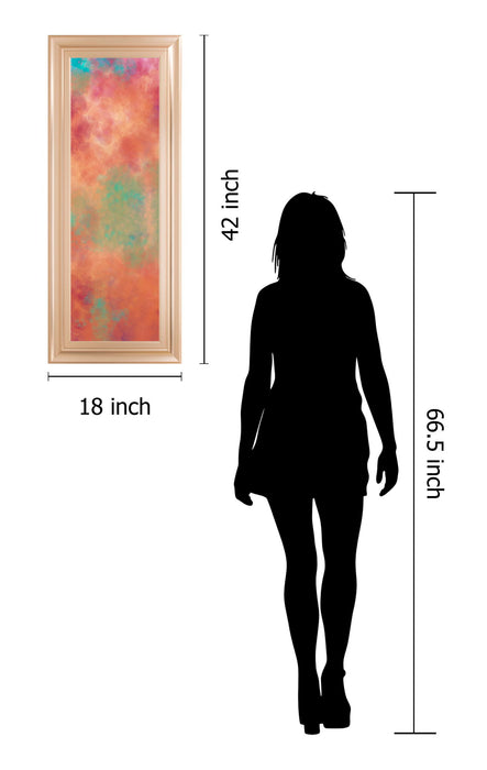 Vapor Il. A By Jason Johnson - Framed Print Wall Art - Red