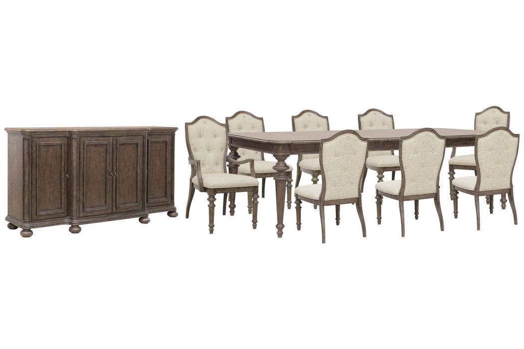 Saddle Creek - Extendable Leg Dining Table Set