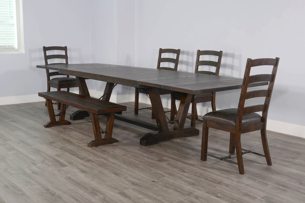 Homestead - Bench With Turnbuckles - Tobacco Leaf