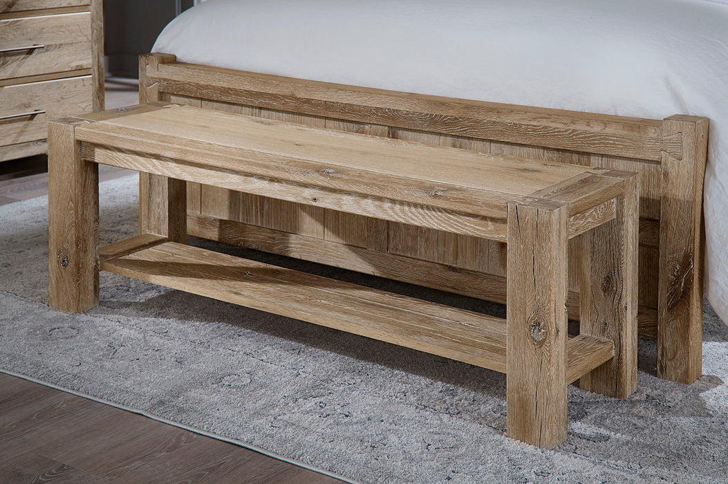 Dovetail - Bench - Sun Bleached White