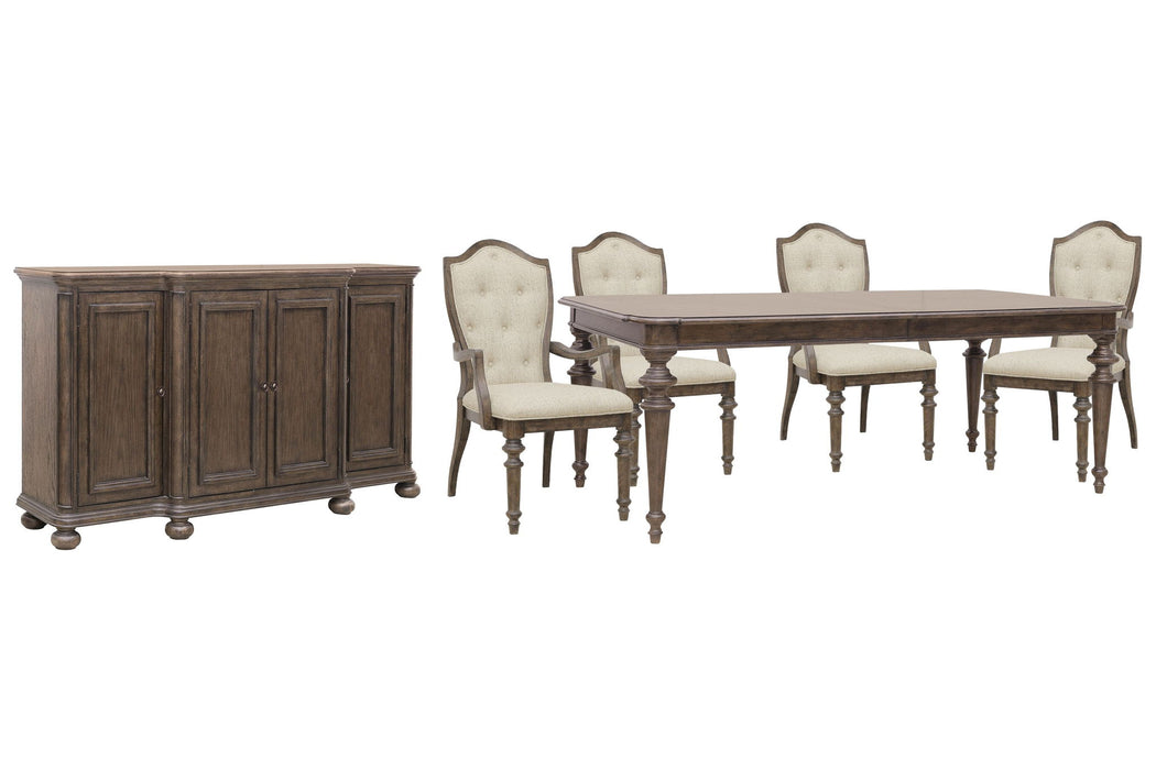 Saddle Creek - Extendable Leg Dining Table Set
