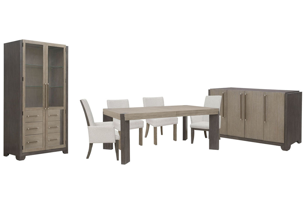 Anderson Park - Leg Dining Table Set With Klismos Chairs
