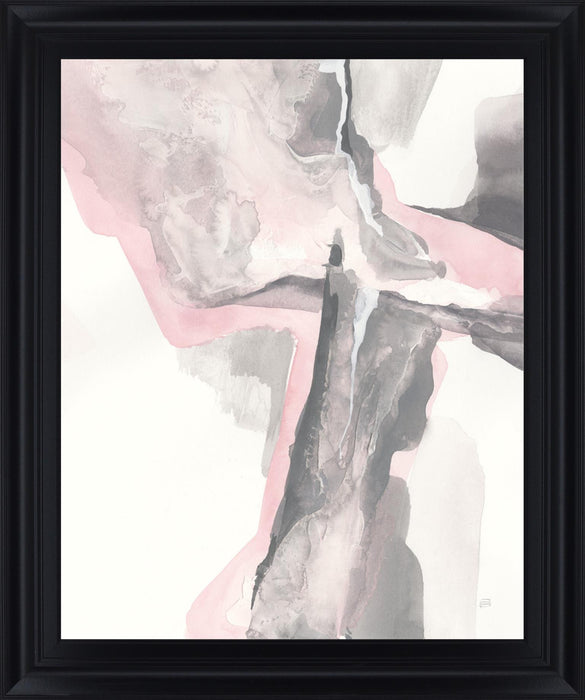 Dusky Petal Drift - 28" x 34" Framed Wall Art