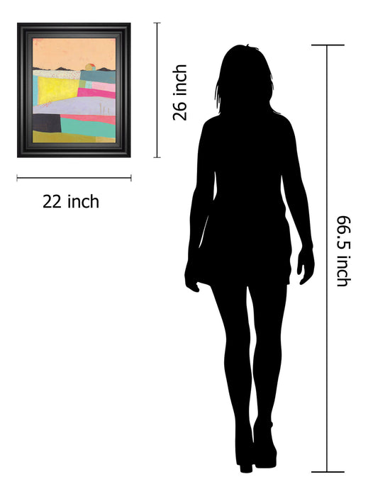 Live Colorfully-Applique By Joelle Wehkamp - Framed Print Wall Art - Blue