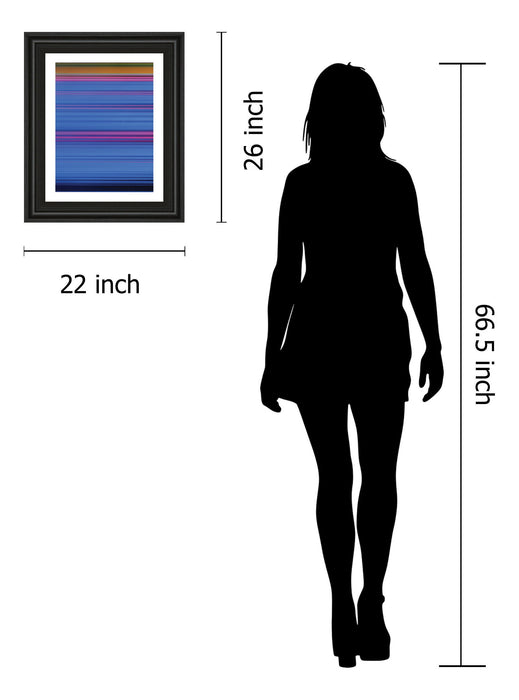 Abstract Blues By Mark Baker - Framed Print Wall Art - Blue