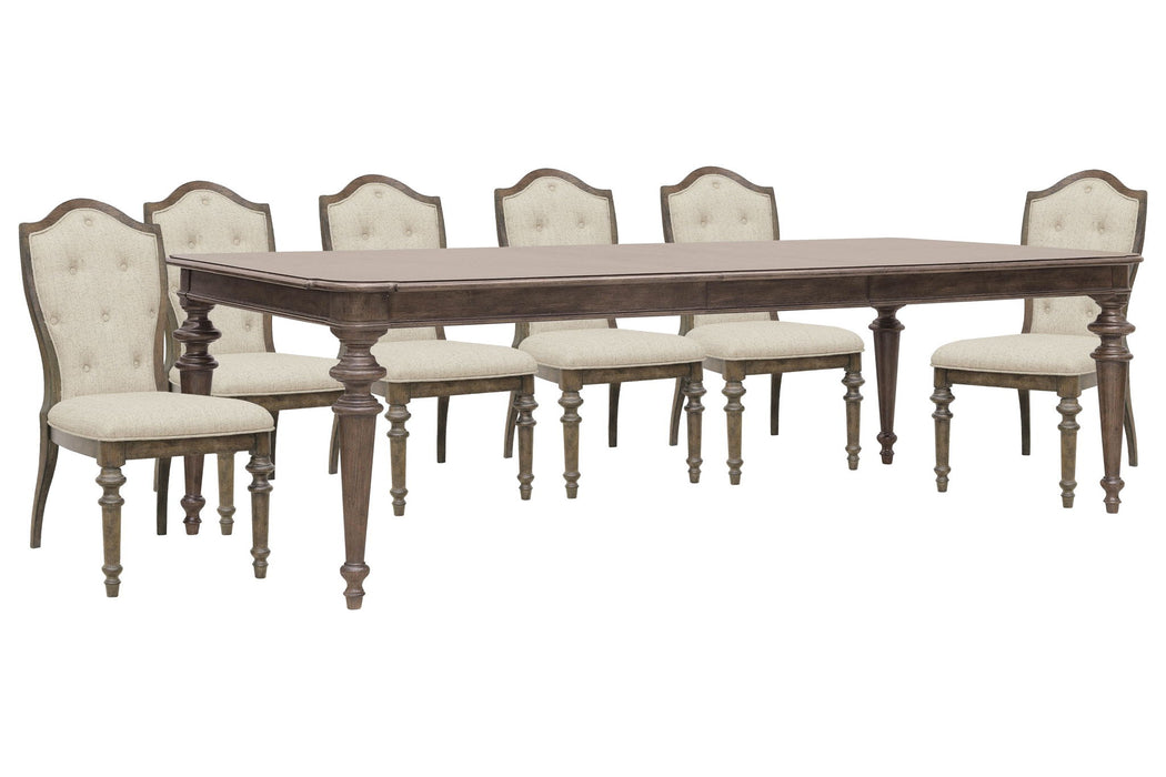 Saddle Creek - Extendable Leg Dining Table Set