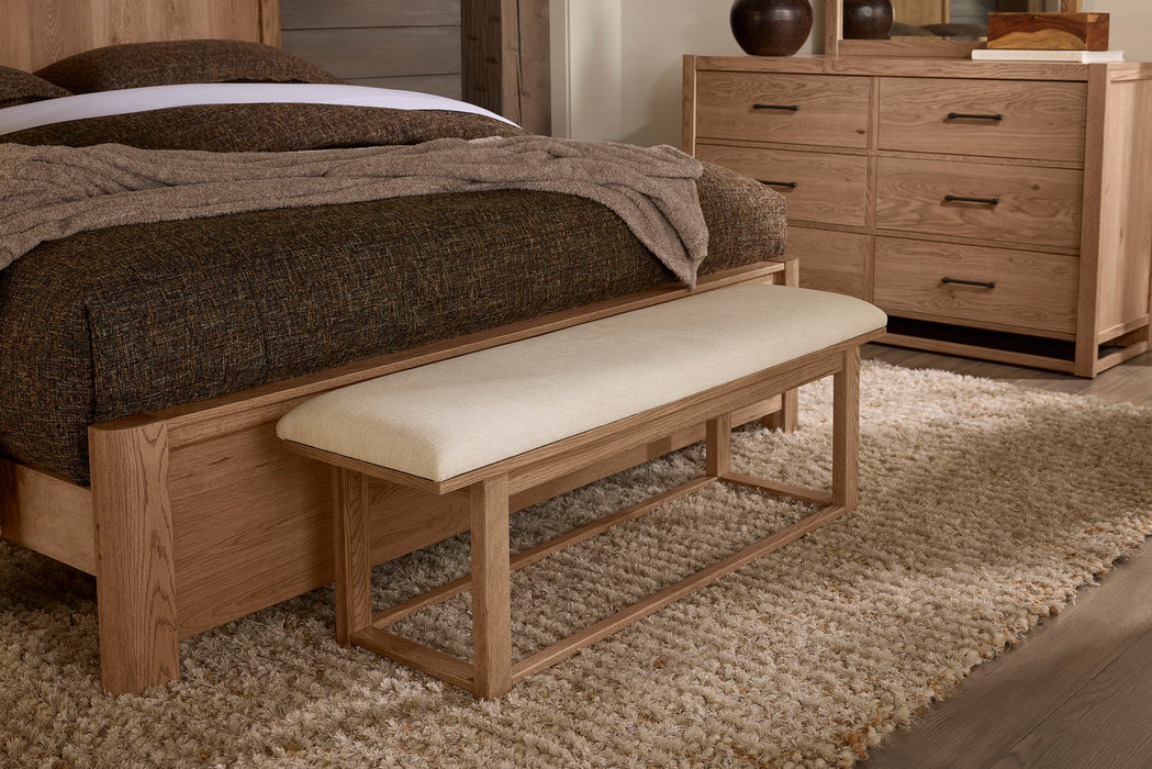 Lodge & Loft - Upholstered Bench - Ivory Cream