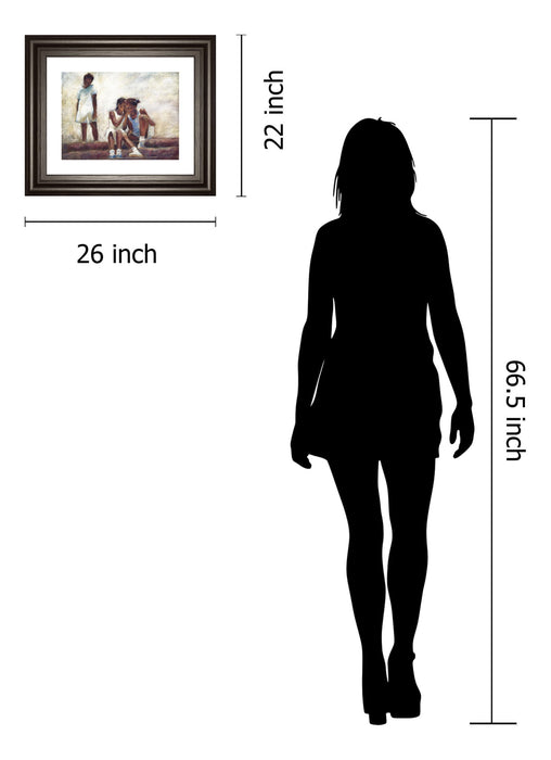 Secrets By Sharon Wilson - Framed Print Wall Art - Dark Brown