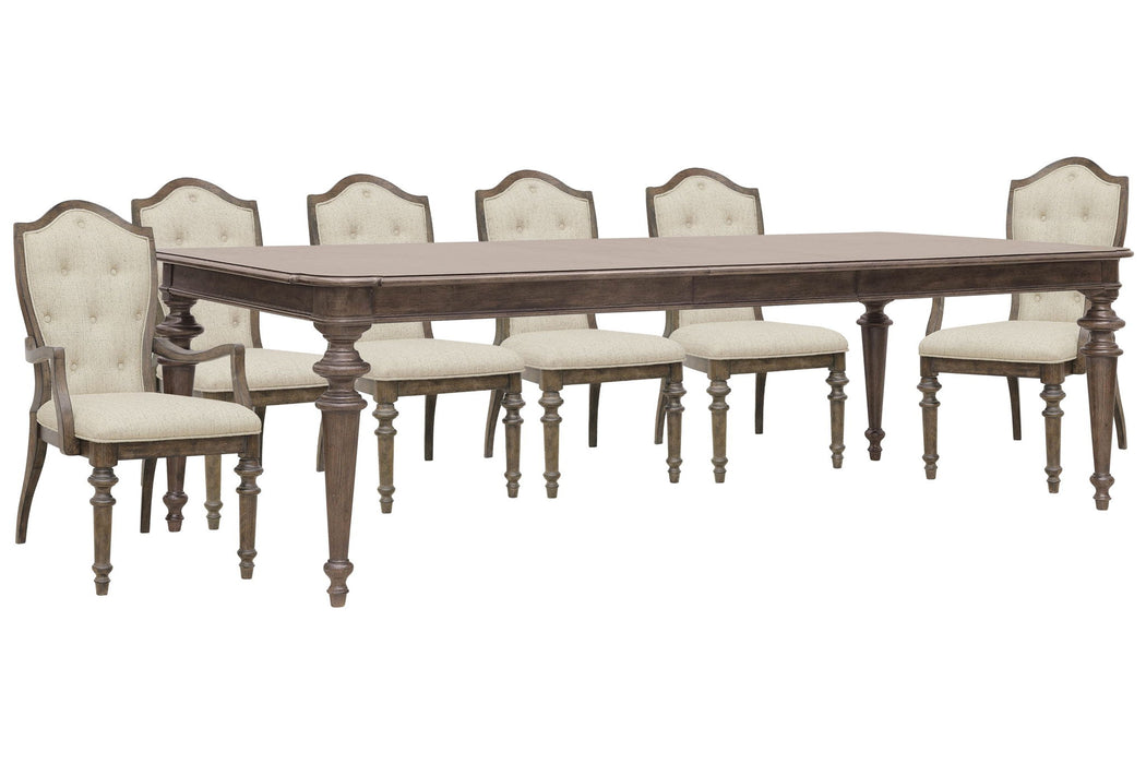 Saddle Creek - Extendable Leg Dining Table Set