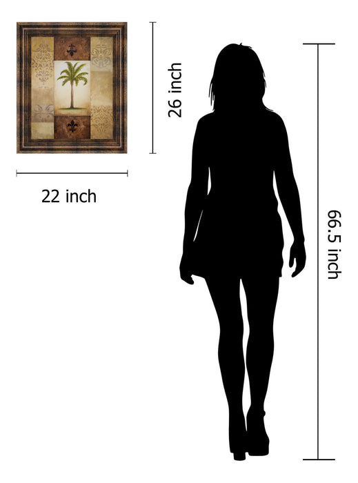 Fantasy Palm I By Michael Marcon - Framed Print Wall Art - Green