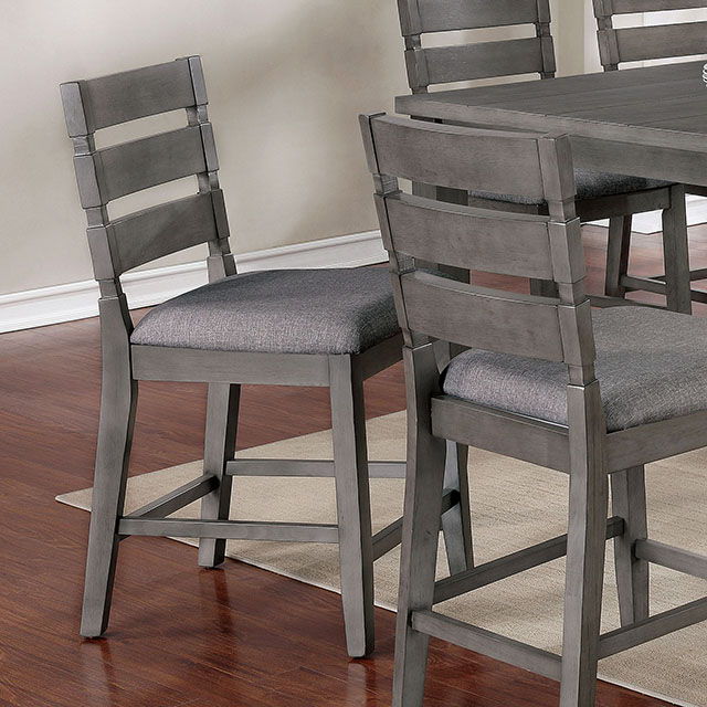 Viana - Counter Height Side Chair (Set of 2) - Gray / Light Gray