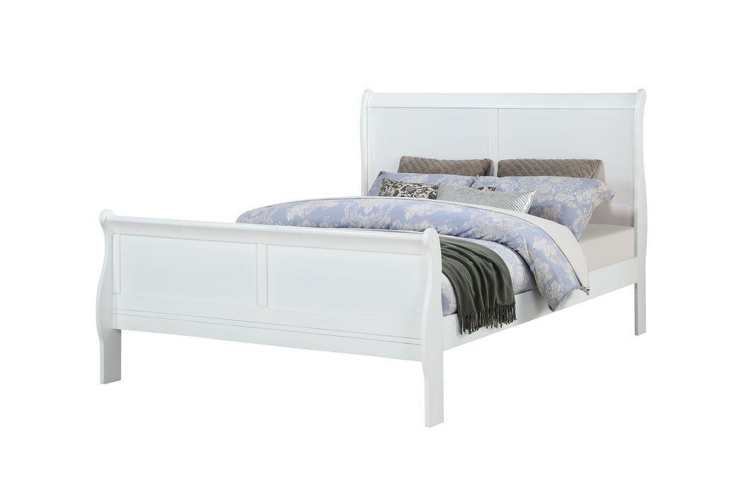 Louis Philip - California King Bed - White