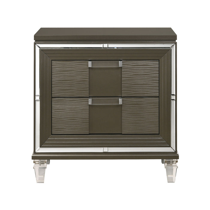 Twenty Nine - 2-Drawer Nightstand With USB - Dark Brown