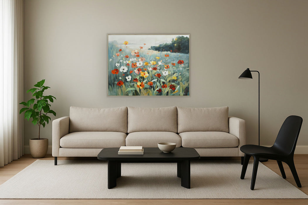 Morning Meadow - 36" x 47" Framed Wall Art