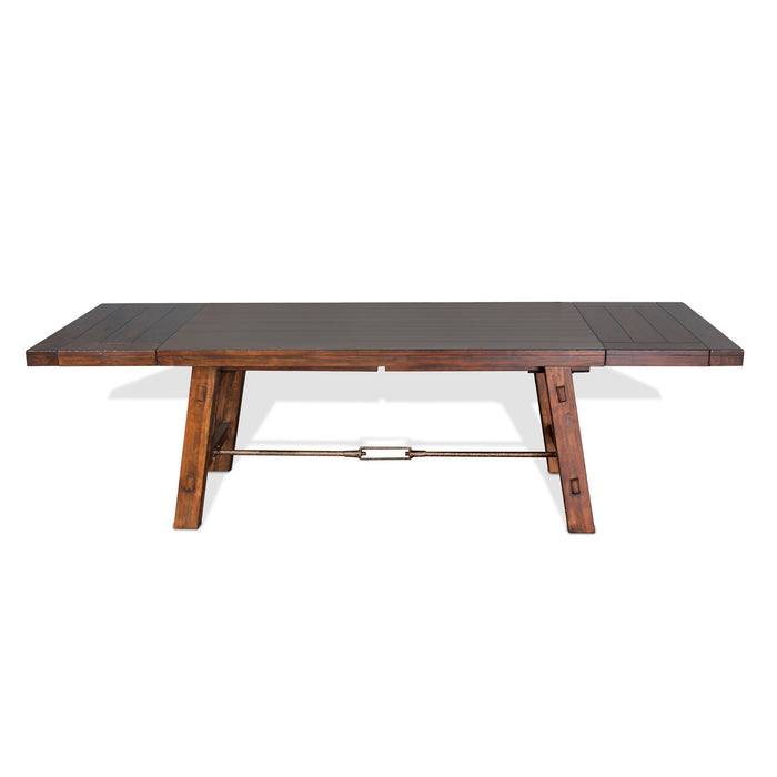 Tuscany - Dining Table With Extensions With Turnbuckle - Vintage Mocha