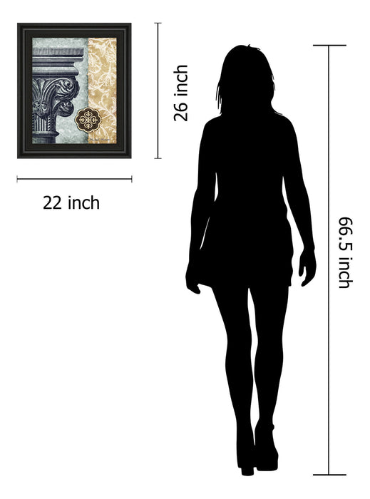 Fomanesque Il By Michael Marcon - Framed Print Wall Art - Blue