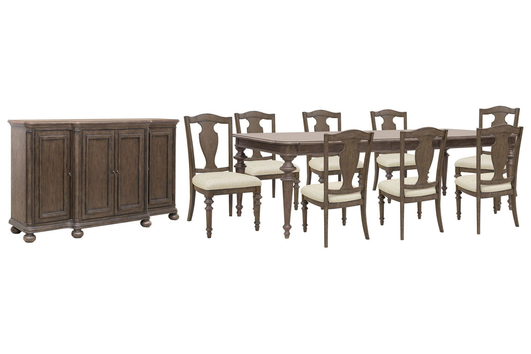 Saddle Creek - Extendable Leg Dining Table Set