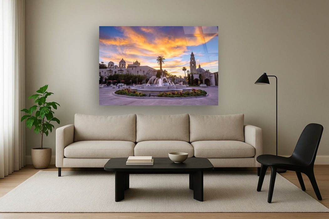 Temp Glass With Foil - San Diego Balboa Park - White