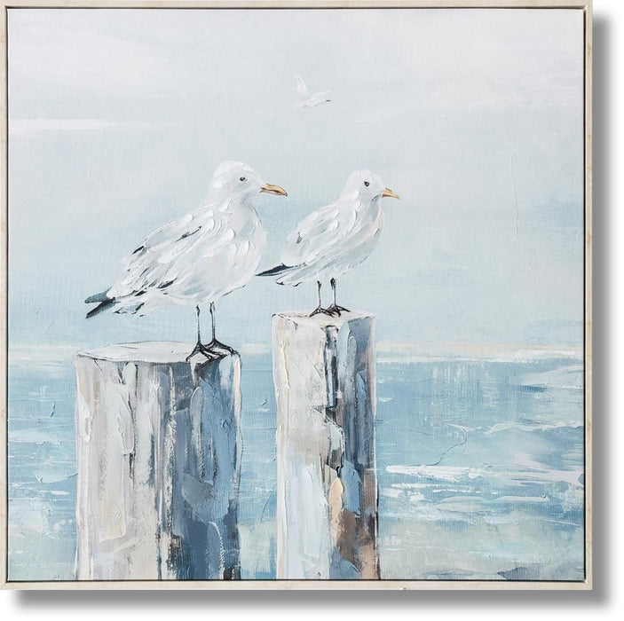 Coastal Gaze - 33" x 33" Framed Wall Art