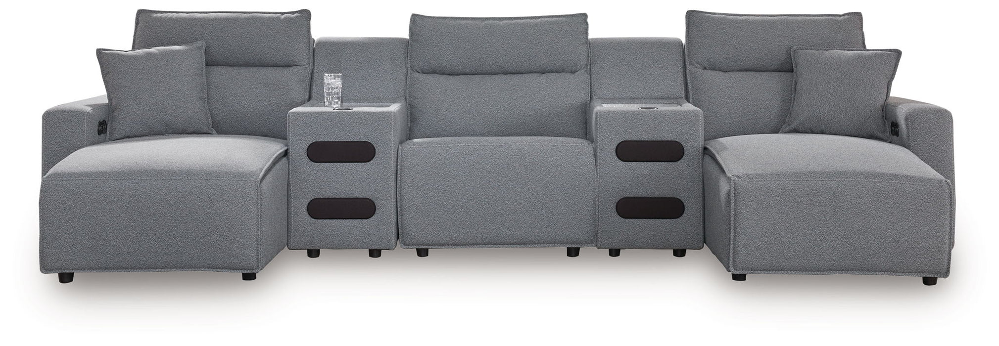 ModMax II - Salt And Pepper - Reclining Sectional