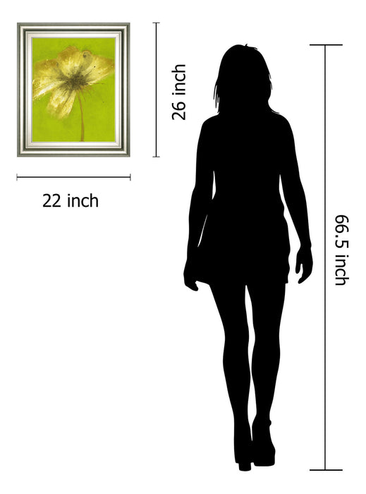 Floral Burst Vl By Emma Forrester - Framed Print Wall Art - Green