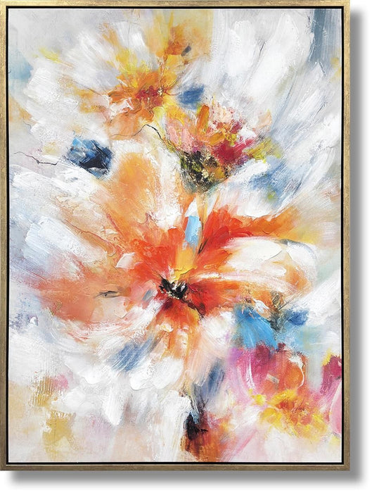 Radiant Petal Dance - 35" x 47" Framed Wall Art