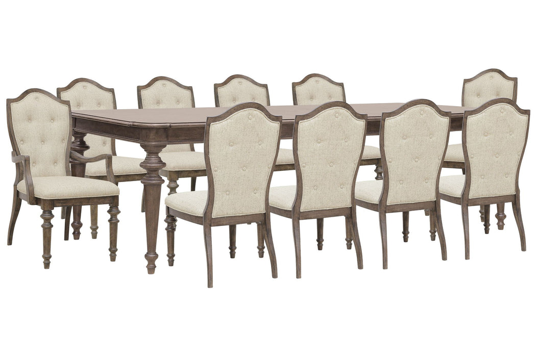 Saddle Creek - Extendable Leg Dining Table Set