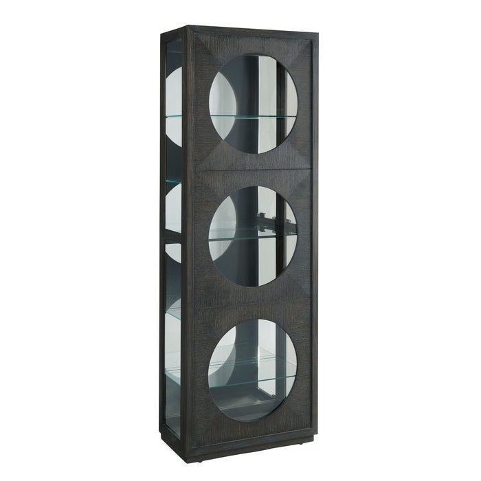 Pulaski Accents - Side Entry Curio Cabinet - Dark Wood