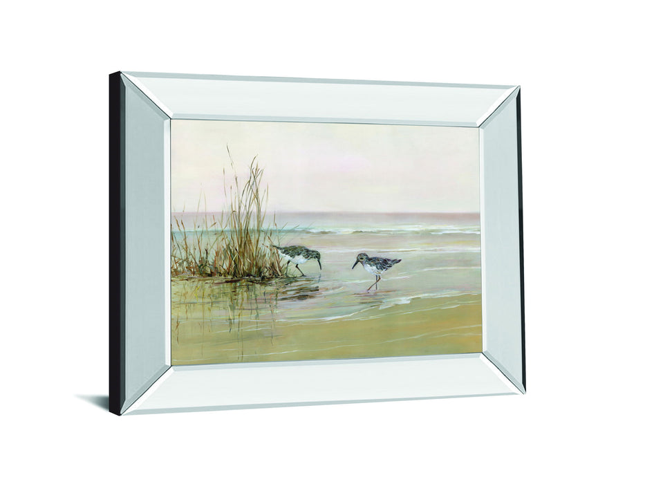 Early Risers I By Sally Swatland - Mirror Framed Print Wall Art - Beige