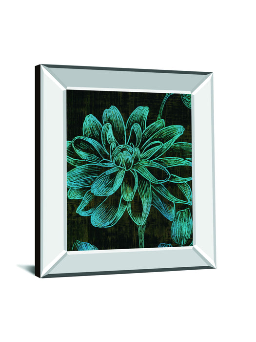 Boudoir I By Maja - Mirror Framed Print Wall Art - Blue