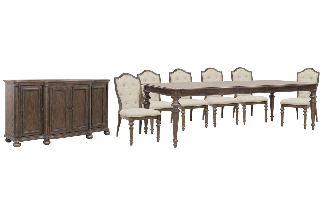 Saddle Creek - Extendable Leg Dining Table Set