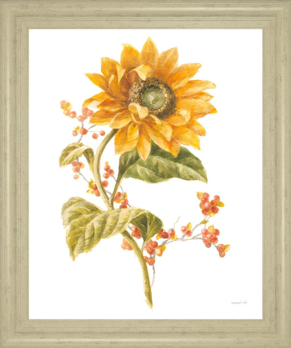 Golden Sunburst - 28" x 34" Framed Wall Art