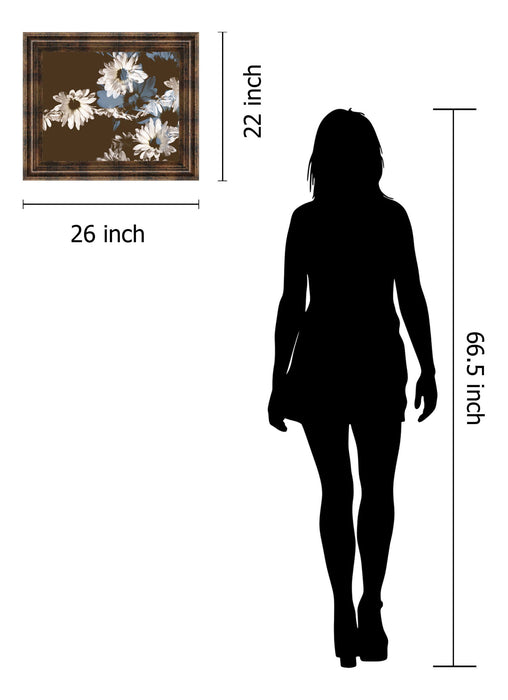 Chocolate Bloom Il By A. Project Framed Print Wall Art - Dark Brown