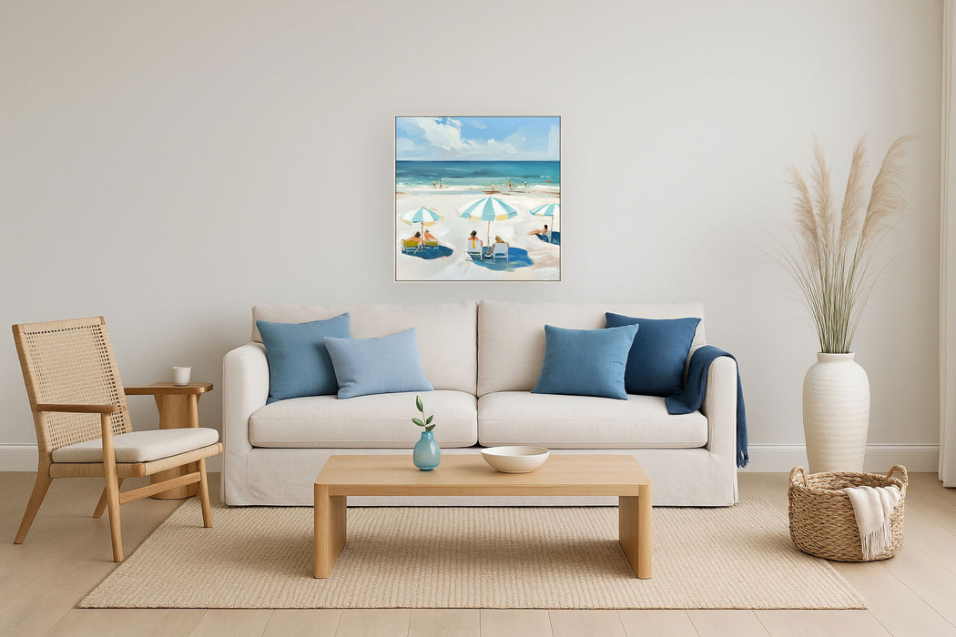 Seaside Retreat - 32" x 32" Framed Wall Art