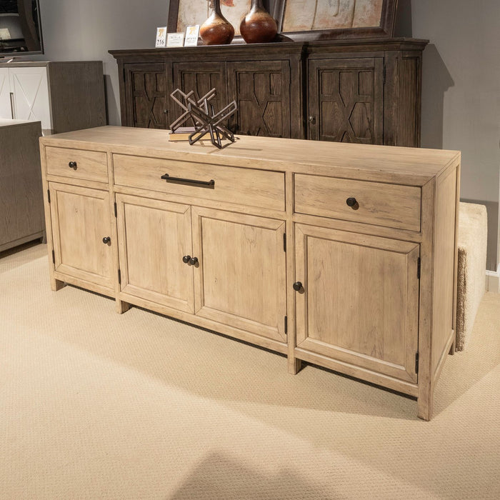 Proximity Place - 82" TV Console - Barley Buff