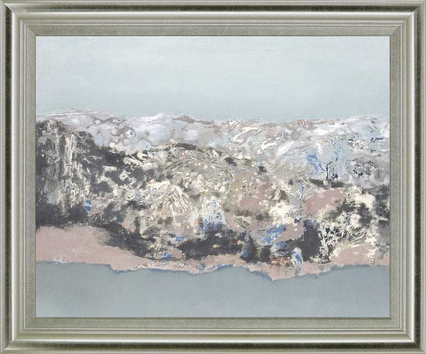 Frosted Divide - 28" x 34" Framed Wall Art