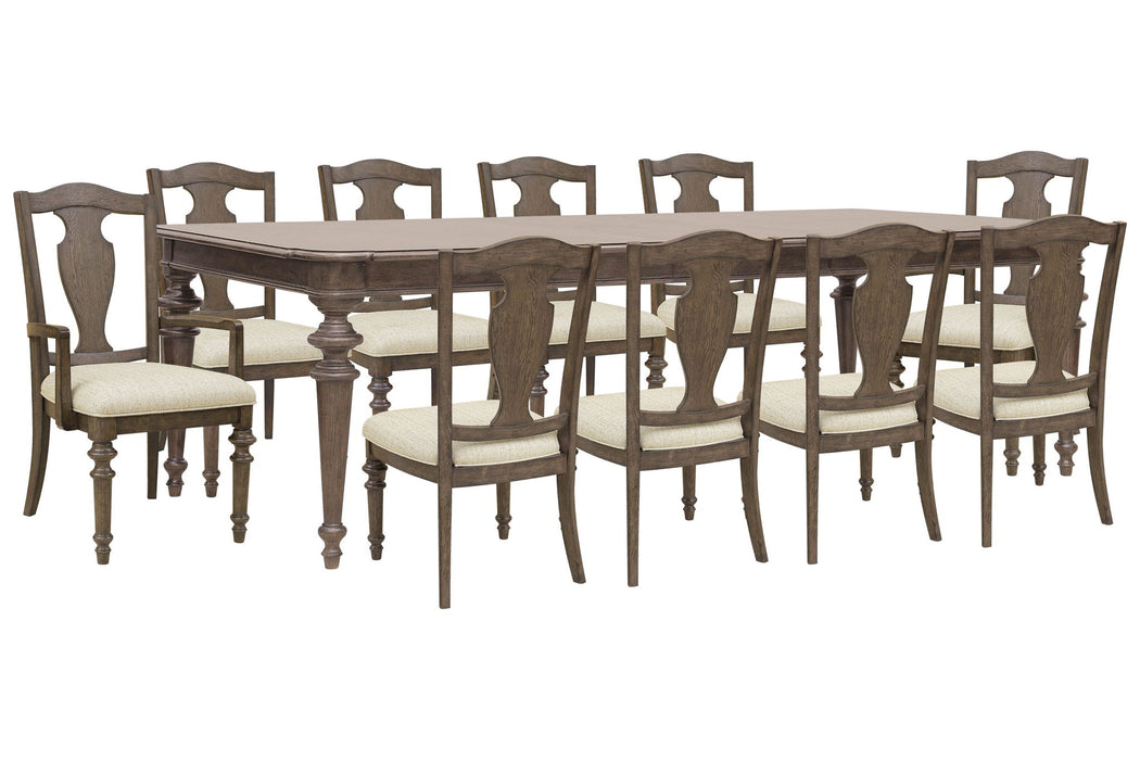 Saddle Creek - Extendable Leg Dining Table Set