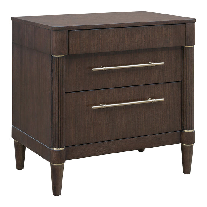 Asher Park - Drawer Nightstand - Piano Brown