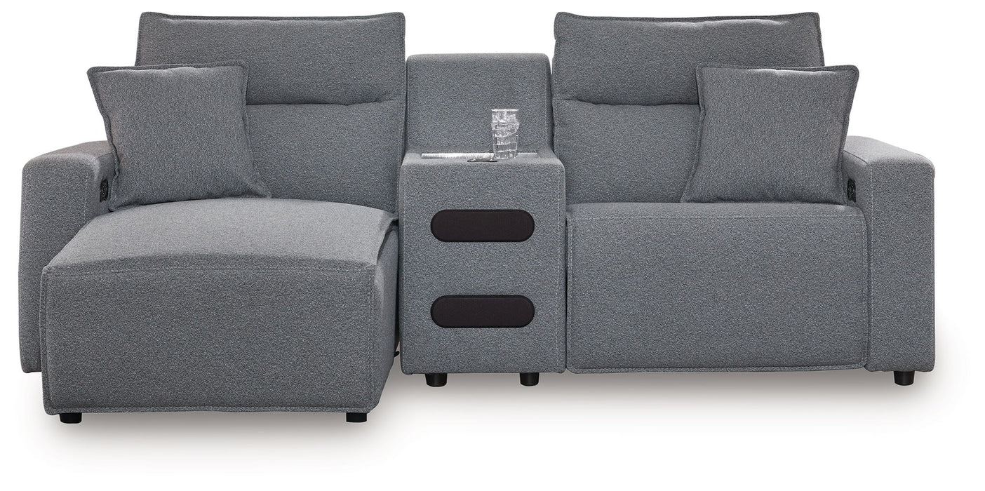 ModMax II - Salt And Pepper - Reclining Sectional
