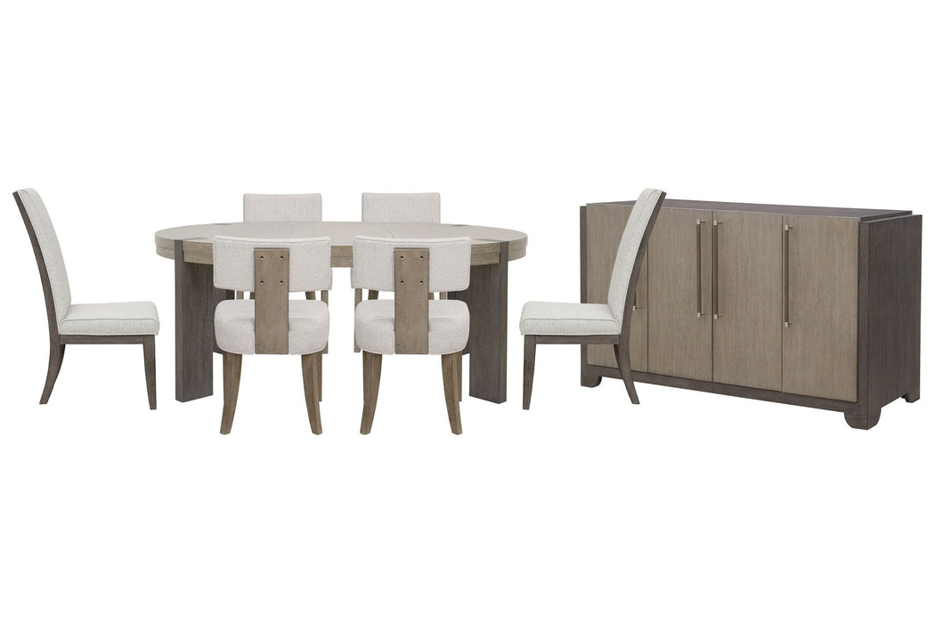 Anderson Park - Round Dining Table Set With Kilsmos Chairs
