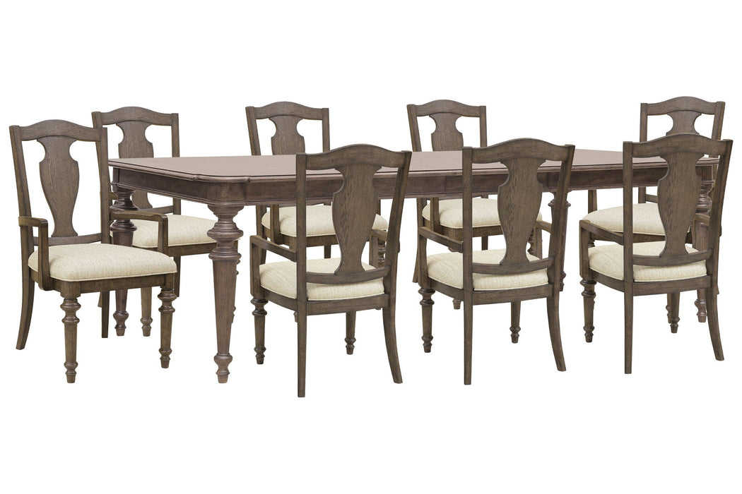 Saddle Creek - Extendable Leg Dining Table Set