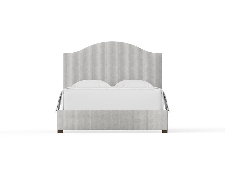 Choices - Emily Upholstered Bed - Gray Stripe