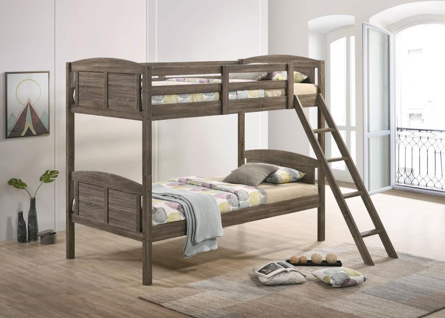 Flynn - Wood Bunk Bed With Mattress