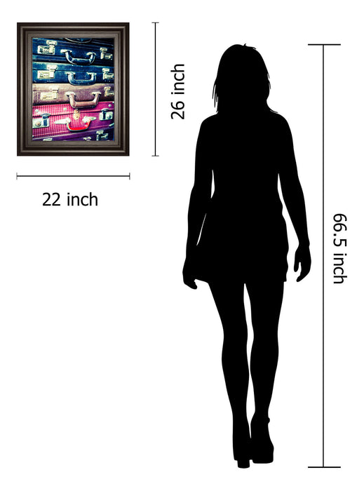 Eastern Travels 2 By Susan Bryant - Framed Print Wall Art - Blue