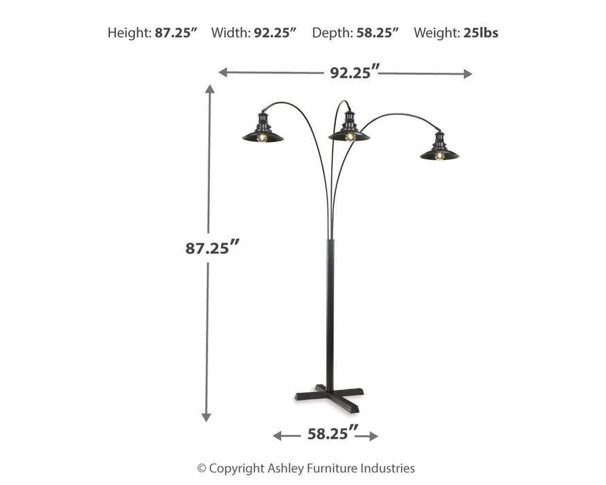 Sheriel - Metal Arc Lamp  - Black