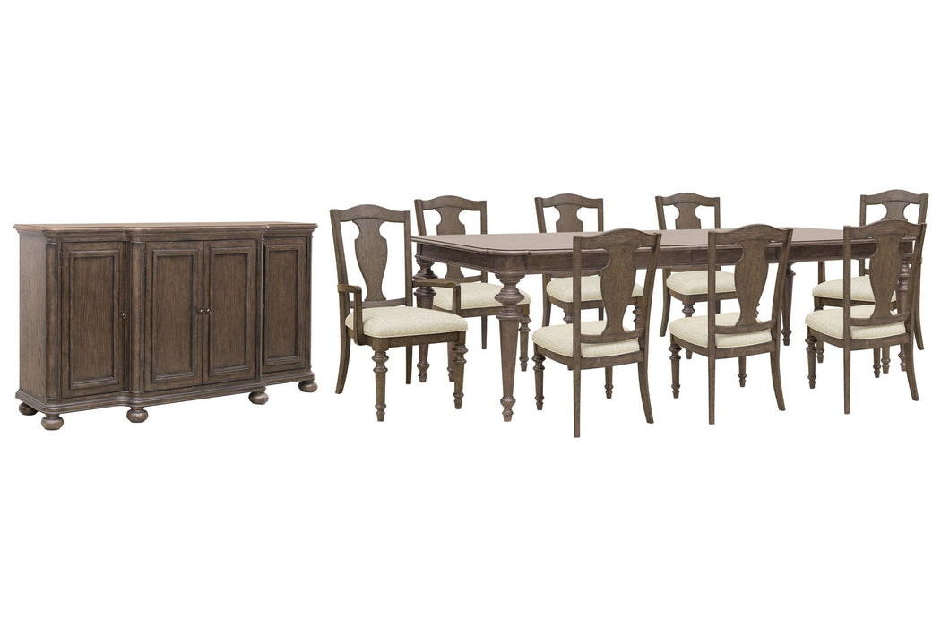 Saddle Creek - Extendable Leg Dining Table Set