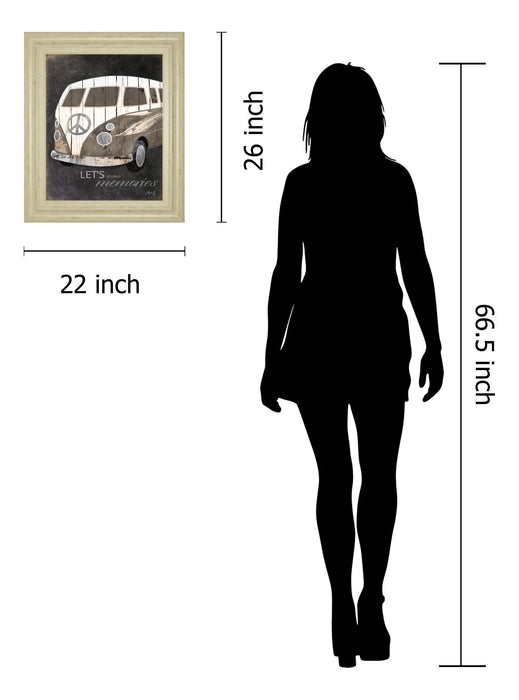 Let's Make Memories By Marla Rae - Framed Print Wall Art - Dark Gray