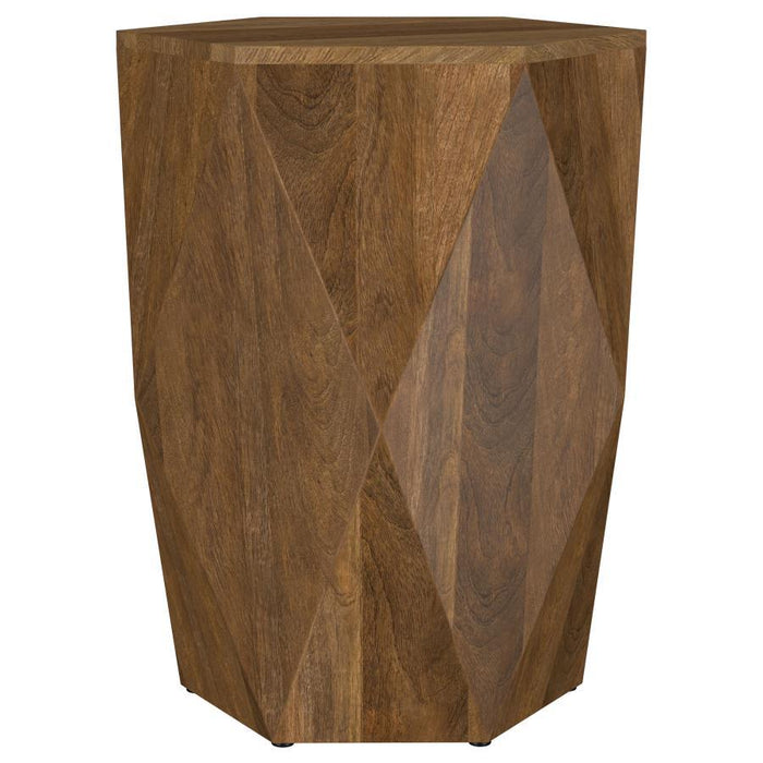 Zalika - Hexagonal Solid Mango Wood Table