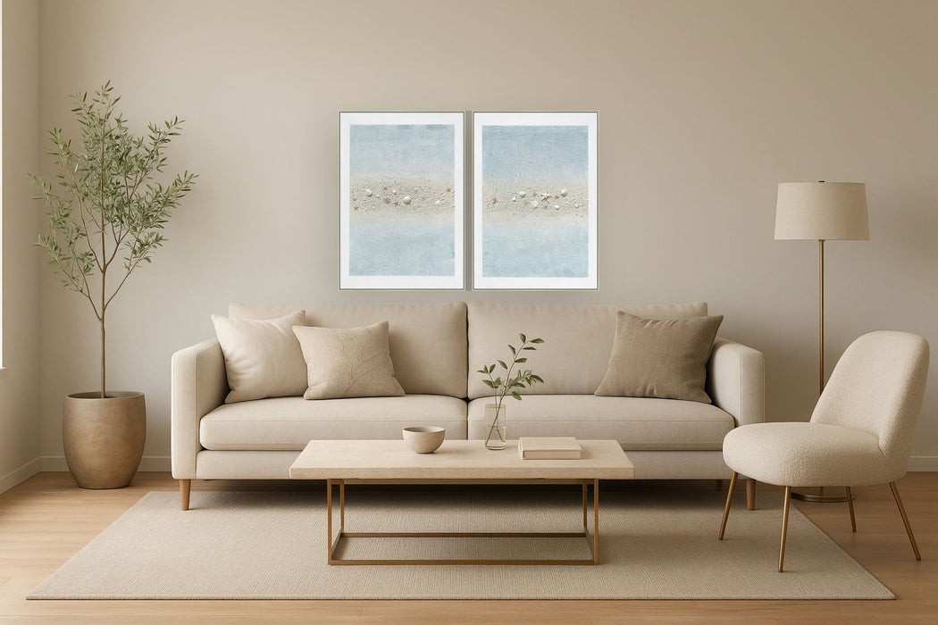 Beach Abstract (Set of 2) - White